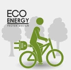 Poljene koles z Eco zeleno energijo in energijo
 iz omrežja
